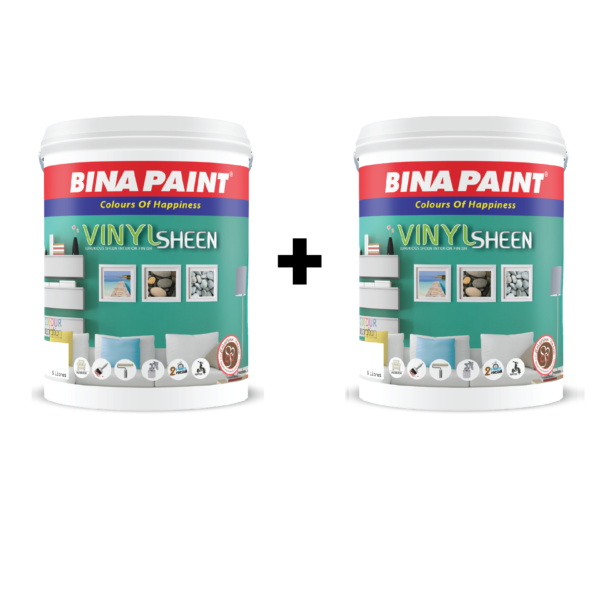 Bundle Bina Vinyl Sheen (2 Cat Dalaman Boleh Cuci & Separa Berkilat)